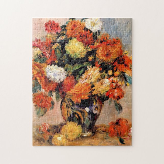 Quebra-cabeça Renoir - Vase das Flores, 1884 (Vertical)