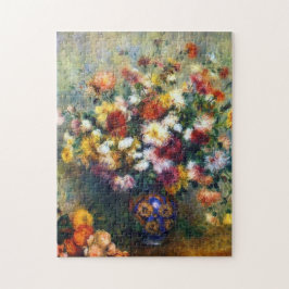 Quebra-cabeça Renoir Vase de Chrysanthemums Fine Art