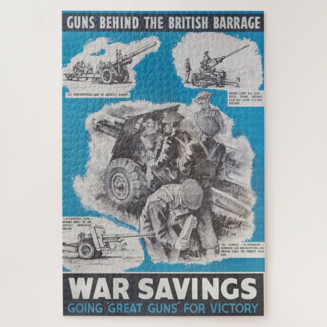 Quebra-cabeça Reprodução do cartaz britânico do tempo de guerra (Vertical)