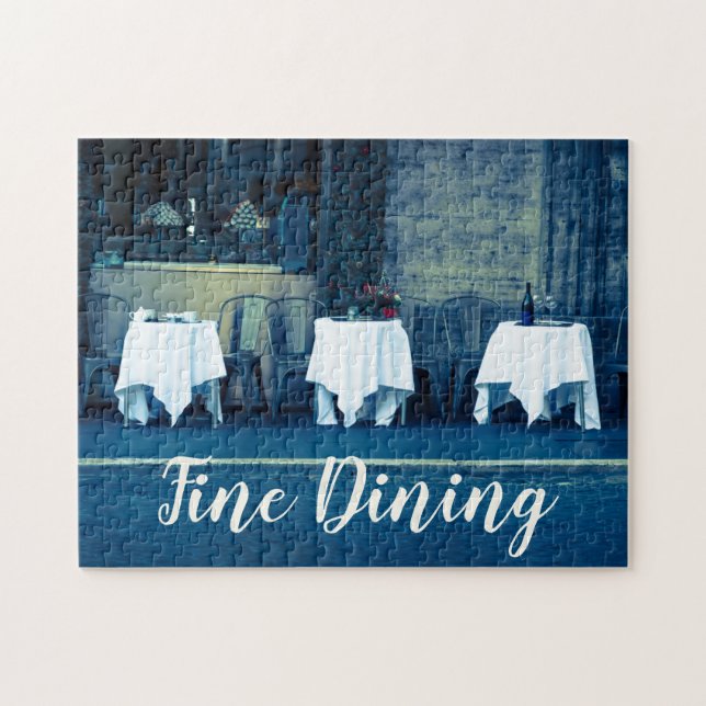 Quebra-cabeça Restaurante de Jantar fino para Comida Lover e Gou (Horizontal)