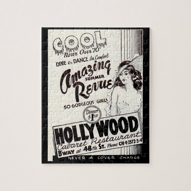 Quebra-cabeça Restaurante Hollywood Cabaret 1930 (Vertical)