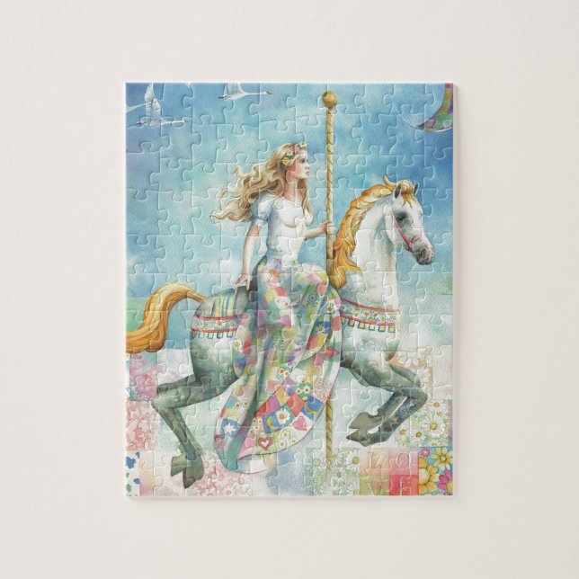 Quebra-cabeça Retalhos, carrossel da fantasia por Scot Howden (Vertical)