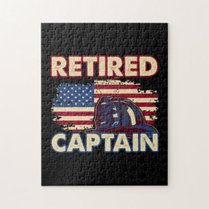 Quebra-cabeça Retired American Firefighter Captain Retirement