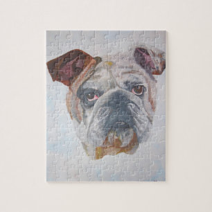Quebra-cabeça Retrato artístico do Bulldog Americano