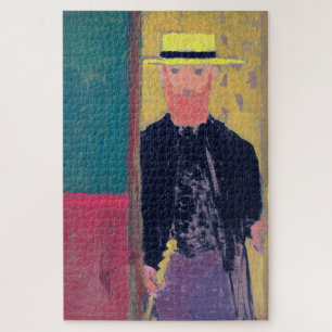 Quebra-cabeça Retrato Automático (Homem Mantido), Edouard Vuill