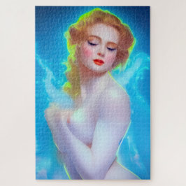 Quebra-cabeça Retrato da Deusa Eetérea - Fantasia Surreal