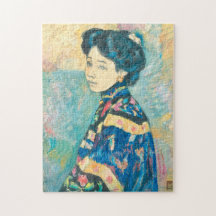 Retrato da Mulher Japonesa (por Fujishima Takeji)