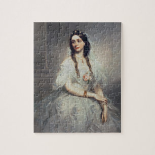 Quebra-cabeça Retrato da Sra. C.W.Stoughton (d.1907), Três-quar