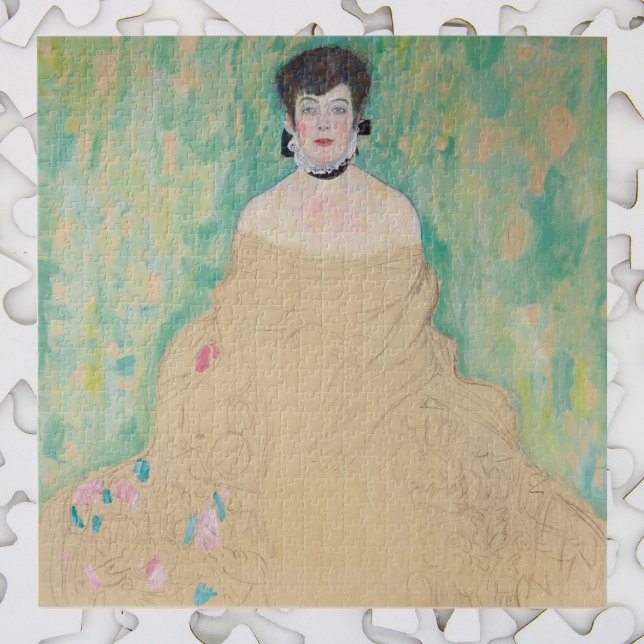 Quebra-cabeça Retrato de Amalie Zuckerkandl por Gustav Klimt (Criador carregado)
