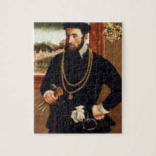 Quebra-cabeça Retrato de Anton Rummel von Liechtenan