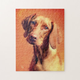 Quebra-cabeça Retrato de Arte Vizsla Húngara