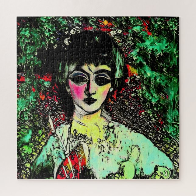 Quebra-cabeça Retrato de Beleza Gótica (Vertical)