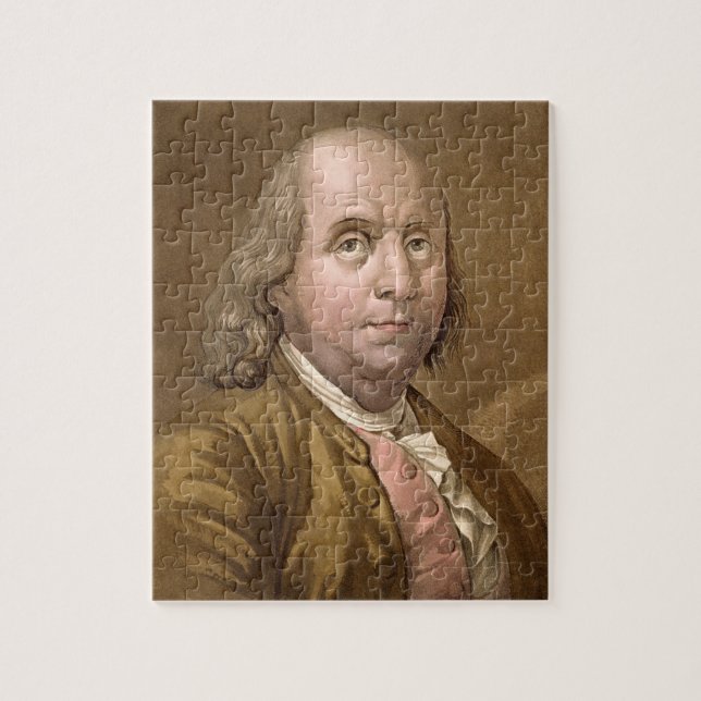 Quebra-cabeça Retrato de Benjamin Franklin (1706-90), 'do Le (Vertical)
