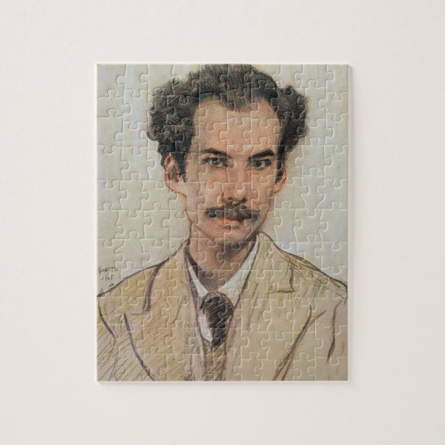 Quebra-cabeça Retrato de Boris Nikolayevich Bugaev (1880-1934) (Vertical)