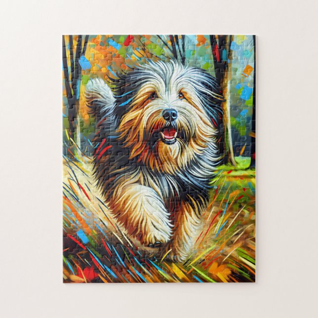 Quebra-cabeça Retrato de Cachorro-Ovino Polonês - Lowland Sheepd (Vertical)