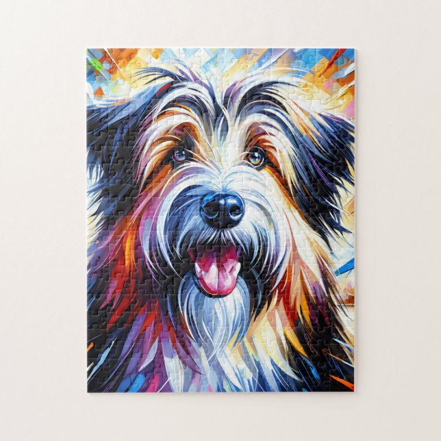 Quebra-cabeça Retrato de Cachorro-Ovino Polonês - Lowland Sheepd (Vertical)