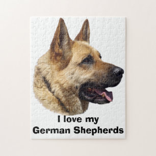 Quebra-cabeça Retrato de cão German shepherd alsaciano