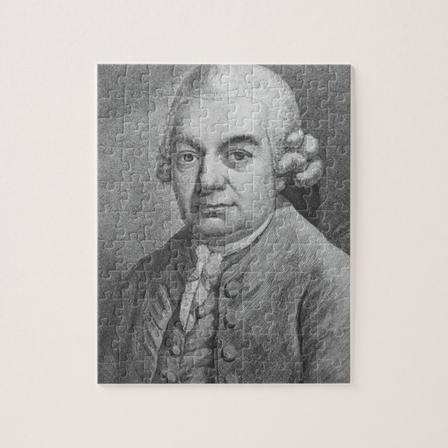 Quebra-cabeça Retrato de Carl Philipp Emanuel Bach (1714-88) (e (Vertical)