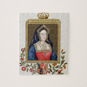 Quebra-cabeça Retrato de Catarina de Aragão (1485-1536) øs Qu