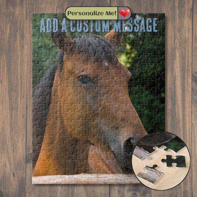 Quebra-cabeça Retrato de Cavalo (Horse Portrait Jigsaw Puzzle)