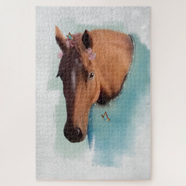 Quebra-cabeça Retrato de Cavalo - Puzzle (Vertical)
