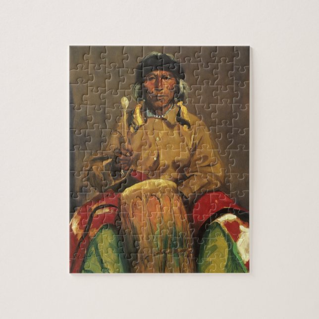 Quebra-cabeça Retrato de Dieguito Roybal por Robert Henri (Vertical)