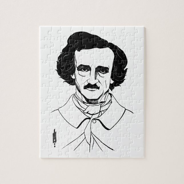 Quebra-cabeça Retrato de Edgar Allan Poe (Vertical)