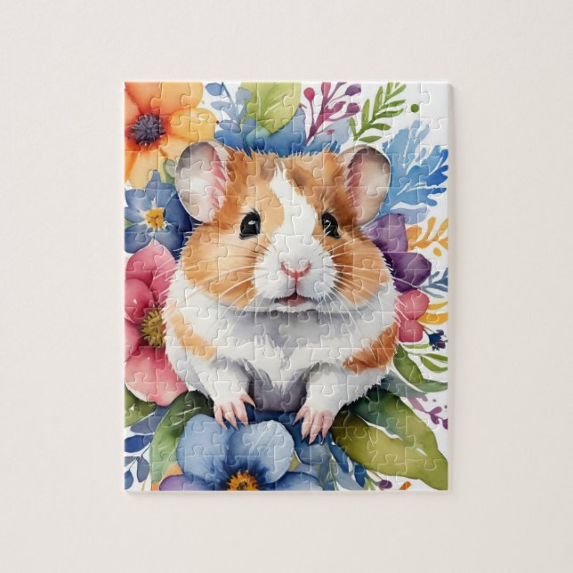 Quebra-cabeça Retrato de Família de Hamster (Vertical)