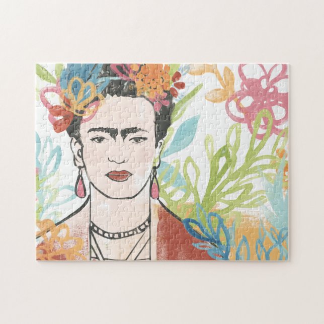 Quebra-cabeça Retrato de Frida Kahlo (Horizontal)