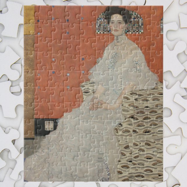 Quebra-cabeça Retrato de Fritza Riedler por Gustav Klimt (Criador carregado)