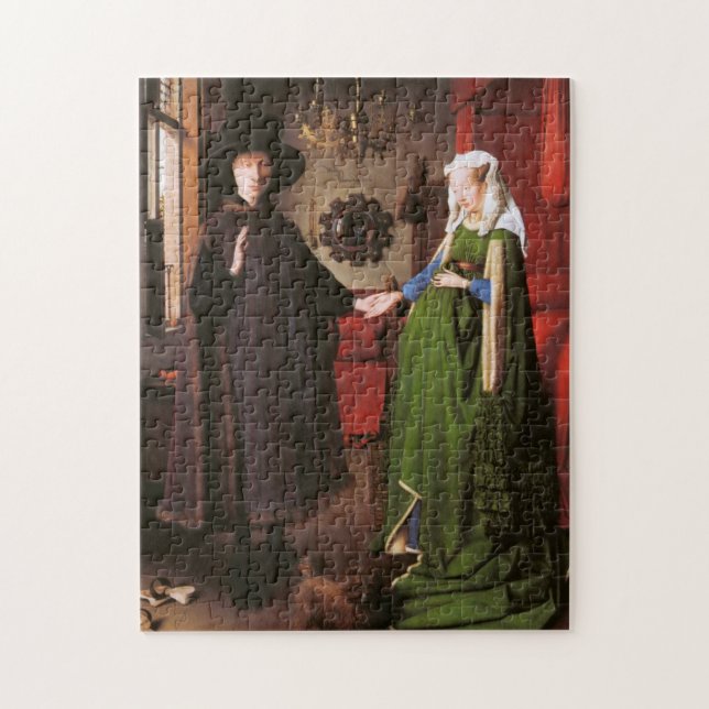 Quebra-cabeça Retrato de Giovanni Arnolfini e sua esposa (Vertical)