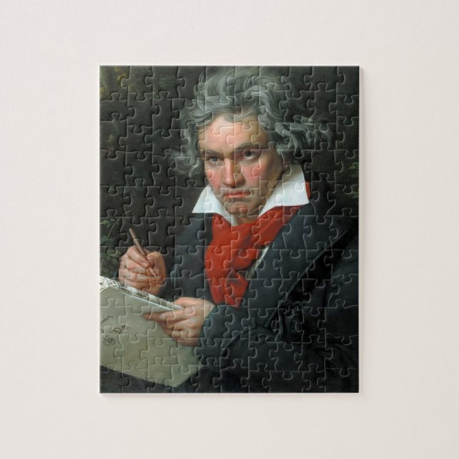 Quebra-cabeça Retrato de Ludwig van Beethoven (Vertical)