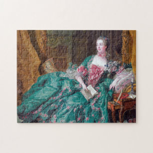 Quebra-cabeça Retrato de Madame Pompadour, Boucher, 1756
