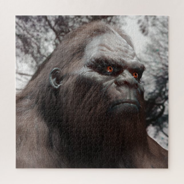 QUEBRA-CABEÇA RETRATO DE SASQUATCH DE PÉ GRANDE (Vertical)