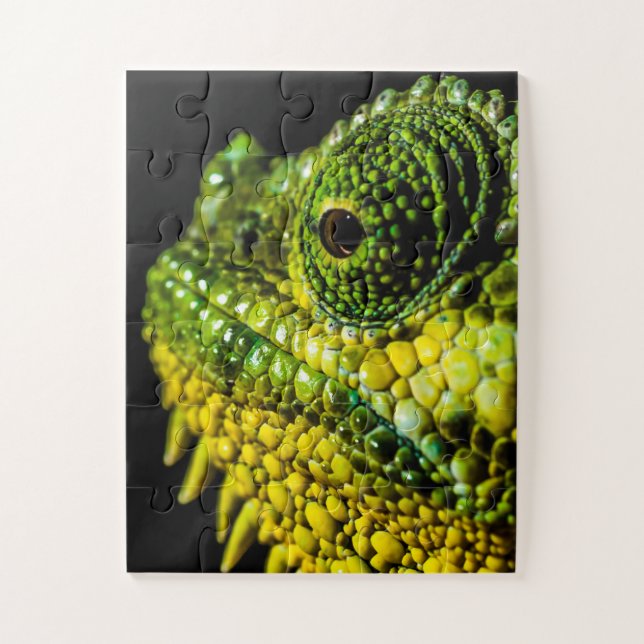 Quebra-cabeça Retrato de um camaleão (Vertical)