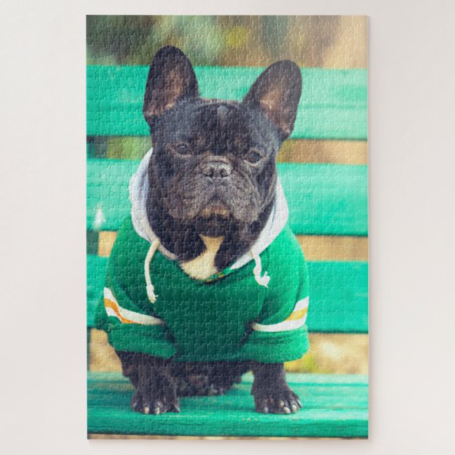 Quebra-cabeça Retrato de um Cão-Grande Francês (Vertical)