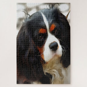 Quebra-cabeça Retrato De Um Rei Charles Cavalier Spaniel