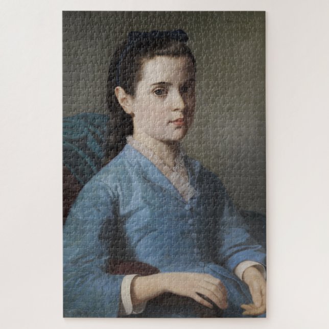 Quebra-cabeça Retrato de uma Menina Elegante (por Leloir) (Vertical)
