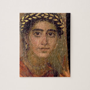 Quebra-cabeça Retrato de uma mulher, de Fayum, Romano-Egípcio,