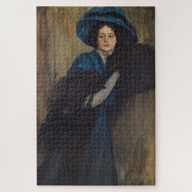 Quebra-cabeça Retrato de uma Senhora de Azul (Raimundo de Madraz (Vertical)