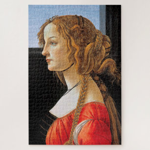 Quebra-cabeça Retrato de uma Senhora, Sandro Botticelli