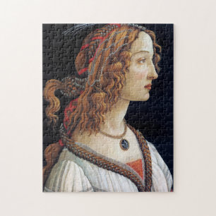 Quebra-cabeça Retrato de uma Senhora, Sandro Botticelli