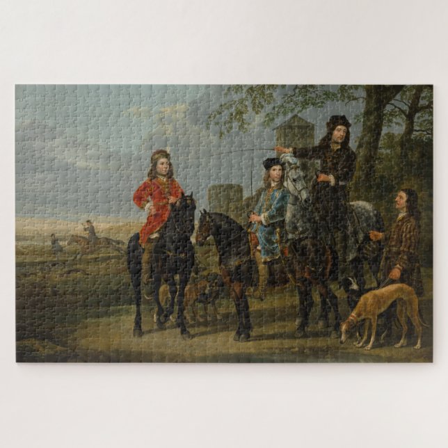 Quebra-cabeça Retrato Equestre de Cornelis (1639-1680) (Horizontal)