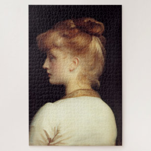 Quebra-cabeça Retrato feminino de trás (por Frederic Leighton)