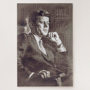 Quebra-cabeça Retrato JFK
