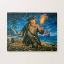 Retrato lendário do pirata Capitão Kidd