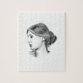 Quebra-cabeça Retrato macio do lápis de Virgínia Woolf