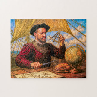 Quebra-cabeça Retrato Marítimo de Sir Francis Drake