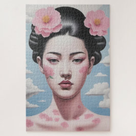 Quebra-cabeça Retrato misterioso da mulher