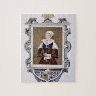 Quebra-cabeça Retrato Nove-Dias Qu da senhora Jane de Cinzento